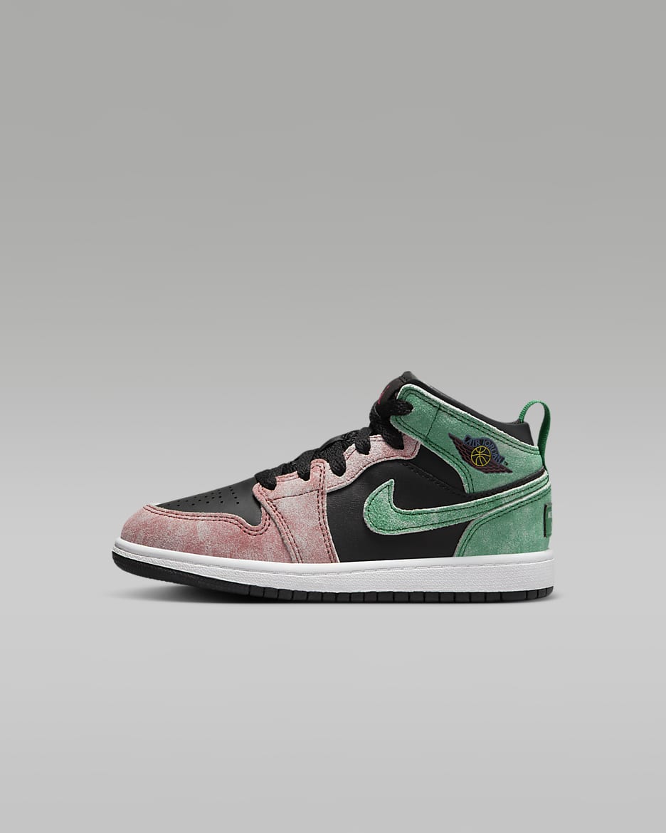 Jordan 1 Mid SE Younger Kids Shoes